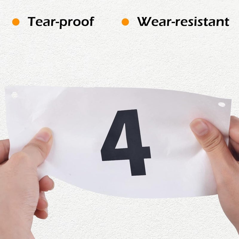 TRIWONDER Tyvek Running Bib Competitor Numbers with Safety Pins, Running Numbers Paper Tags 1-500, Tearproof and Waterproof 4 x 7 Inches for Marathon Races and Events Sports Games (401-500) - Image 3